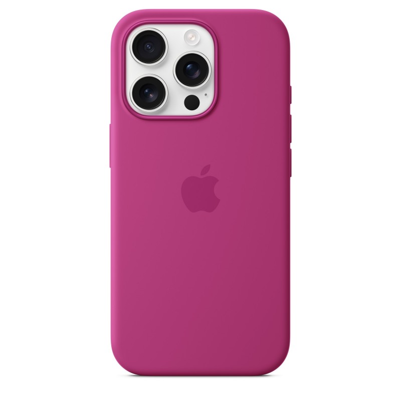 Apple iPhone 16 Pro Silikon Case mit MagSafe – Fuchsia