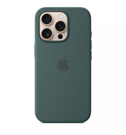 Apple Coque en silicone avec MagSafe pour iPhone 16 Pro - Vert lacustre