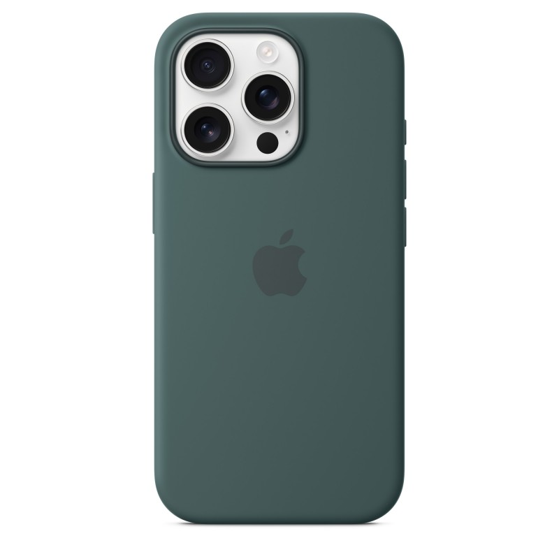 Apple Coque en silicone avec MagSafe pour iPhone 16 Pro - Vert lacustre