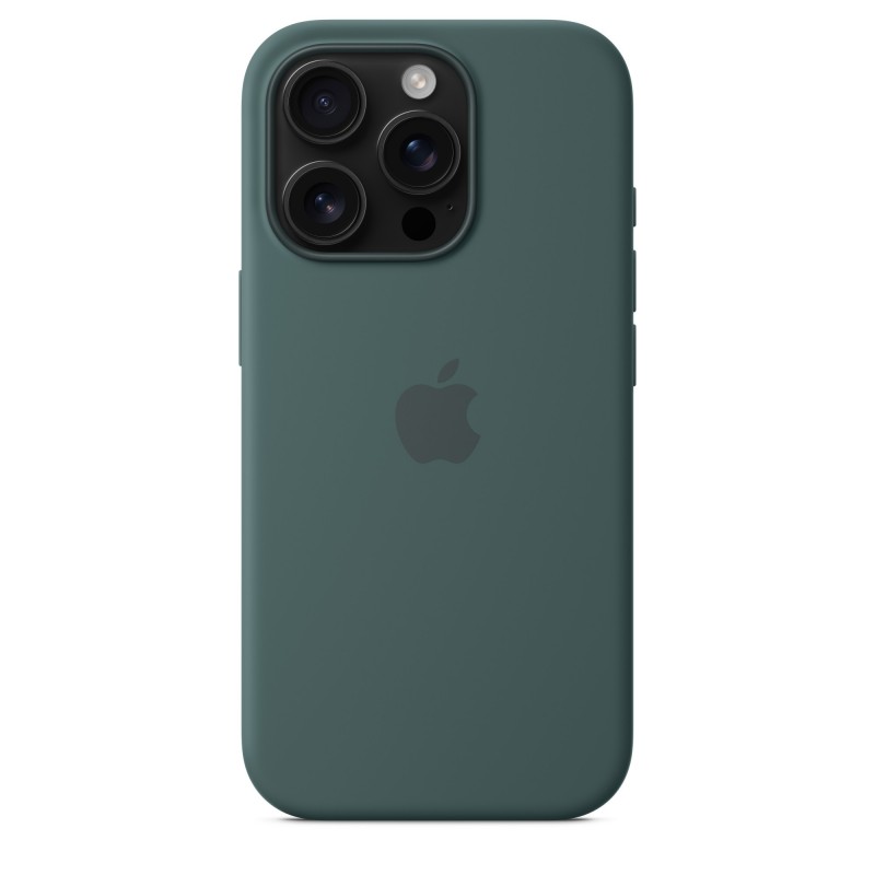 Apple Coque en silicone avec MagSafe pour iPhone 16 Pro - Vert lacustre