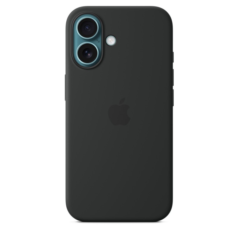 Apple iPhone 16 Silikon Case mit MagSafe – Schwarz