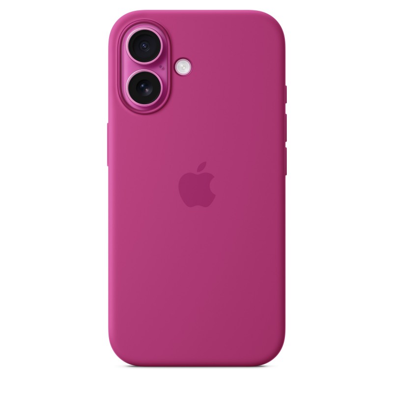 Apple iPhone 16 Silicone Case with MagSafe - Fuchsia