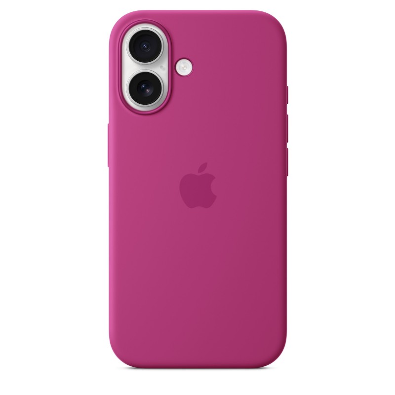 Apple Coque en silicone avec MagSafe pour iPhone 16 - Fuchsia