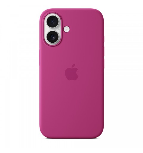 Apple Coque en silicone avec MagSafe pour iPhone 16 - Fuchsia