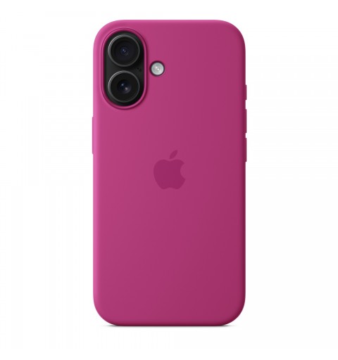 Apple Coque en silicone avec MagSafe pour iPhone 16 - Fuchsia