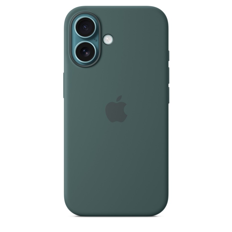 Apple Coque en silicone avec MagSafe pour iPhone 16 - Vert lacustre