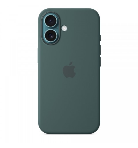 Apple Coque en silicone avec MagSafe pour iPhone 16 - Vert lacustre