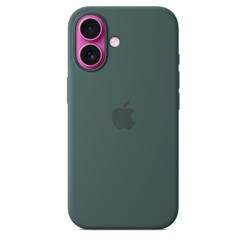 Apple Coque en silicone avec MagSafe pour iPhone 16 - Vert lacustre