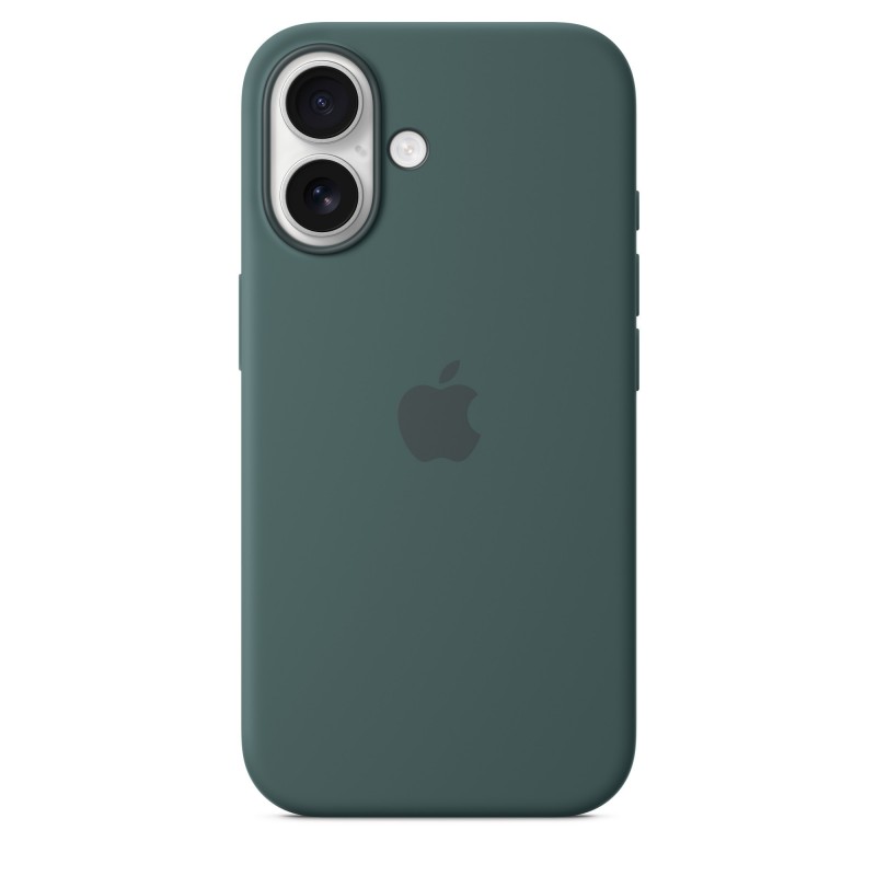 Apple Coque en silicone avec MagSafe pour iPhone 16 - Vert lacustre