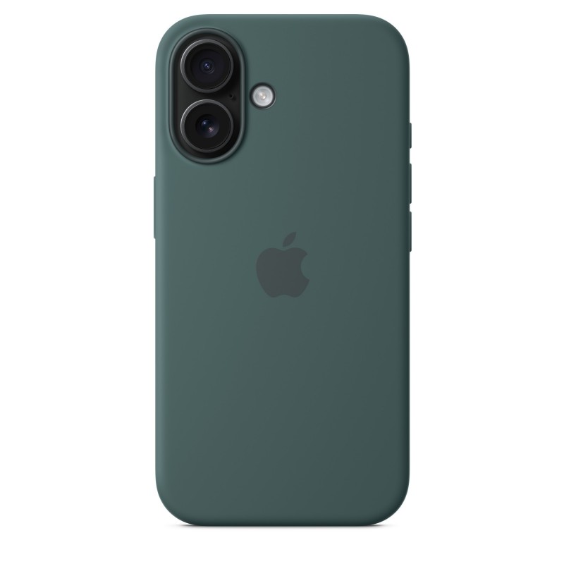 Apple Coque en silicone avec MagSafe pour iPhone 16 - Vert lacustre