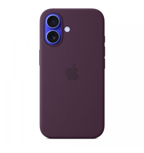 Apple iPhone 16 Silicone Case with MagSafe - Plum