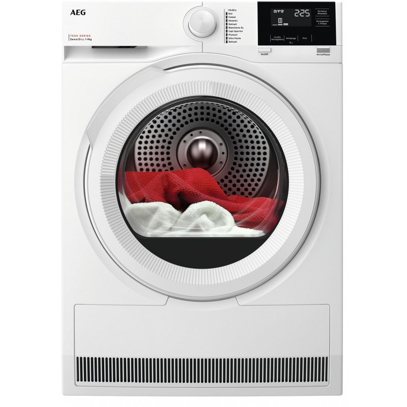 AEG Series 7000 TR7G93W Wäschetrockner Freistehend Frontlader 9 kg A+++ Weiß