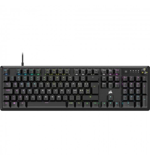 Corsair K70 CORE RGB clavier Jouer USB QWERTY Italien Noir