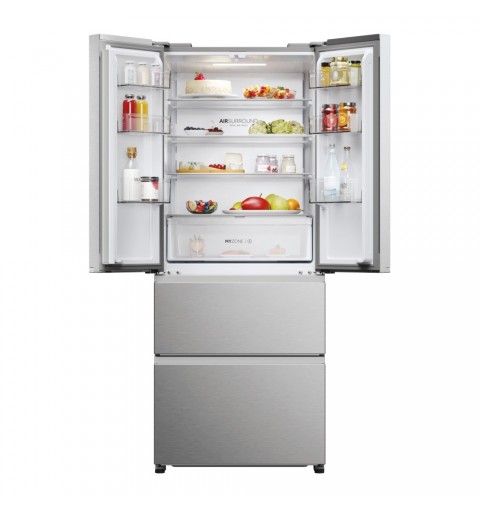 Haier FD 70 Series 3 HFR3718ENMM frigo américain Pose libre 402 L E Acier inoxydable