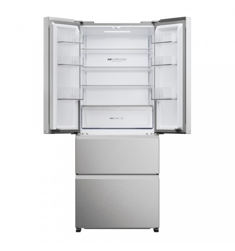 Haier FD 70 Series 3 HFR3718ENMM frigo américain Pose libre 402 L E Acier inoxydable