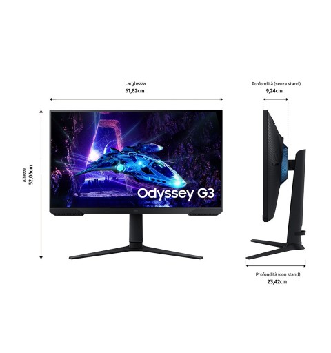 Samsung 27" Odyssey G3 G30D FHD 180Hz Gaming Monitor