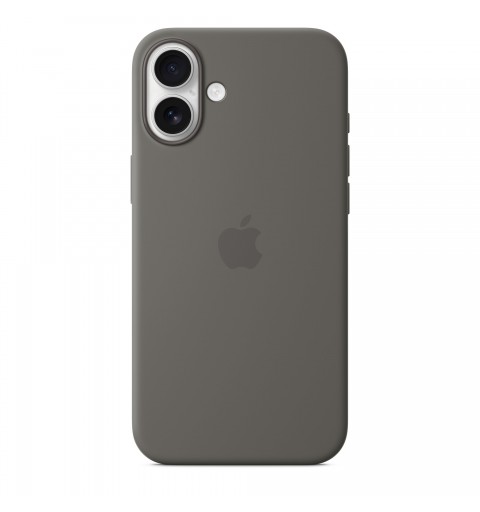 Apple Coque en silicone avec MagSafe pour iPhone 16 Plus - Gris minéral