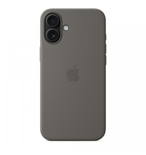 Apple Coque en silicone avec MagSafe pour iPhone 16 Plus - Gris minéral