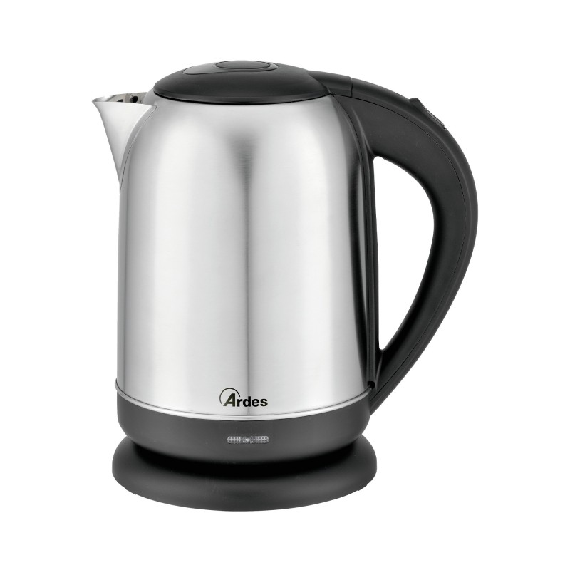 Ardes AR1K41 electric kettle 1.7 L 2200 W Black, Stainless steel