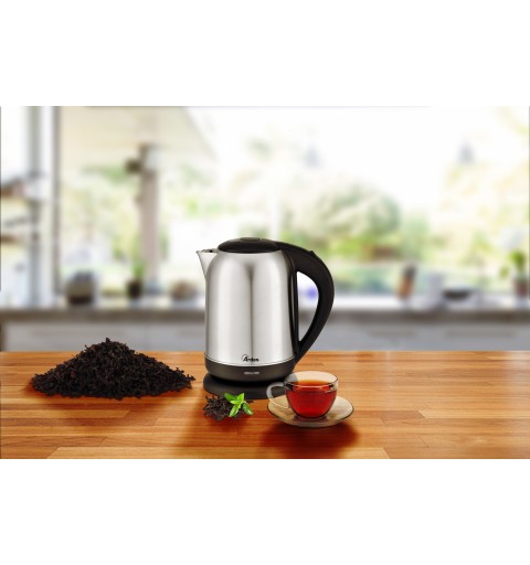 Ardes AR1K41 electric kettle 1.7 L 2200 W Black, Stainless steel