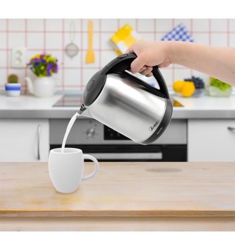 Ardes AR1K41 electric kettle 1.7 L 2200 W Black, Stainless steel