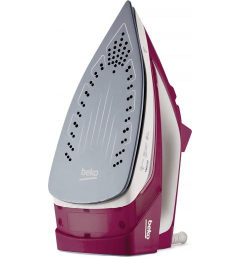 Beko SIM3126R iron Steam iron Ceramic soleplate 2600 W Red