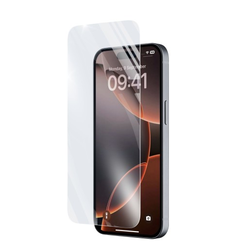 Cellularline Impact Glass - iPhone 16 Pro Thin, tough and super-sensitive tempered glass, Transparent