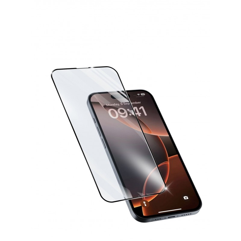 Cellularline Impact Glass Capsule - iPhone 16 Pro Tough edge-to-edge tempered glass