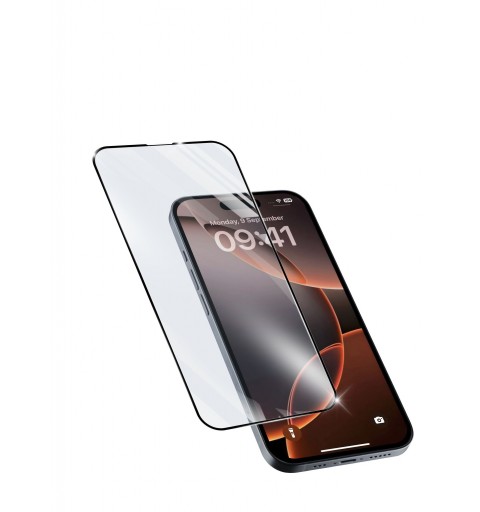 Cellularline Impact Glass Capsule - iPhone 16 Pro Tough edge-to-edge tempered glass