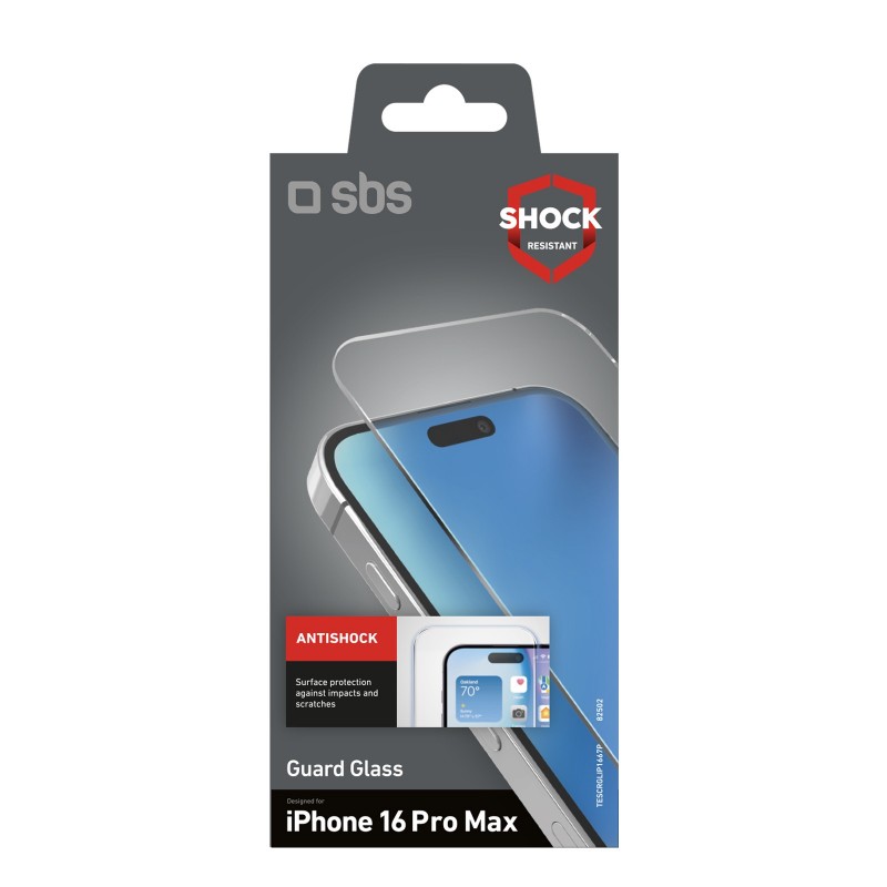 SBS TESCRGLIP1667P écran et protection arrière de téléphones portables Protection d'écran transparent Apple 1 pièce(s)