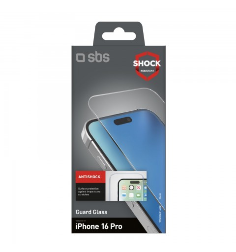 SBS TESCRGLIP1661P écran et protection arrière de téléphones portables Protection d'écran transparent Apple 1 pièce(s)