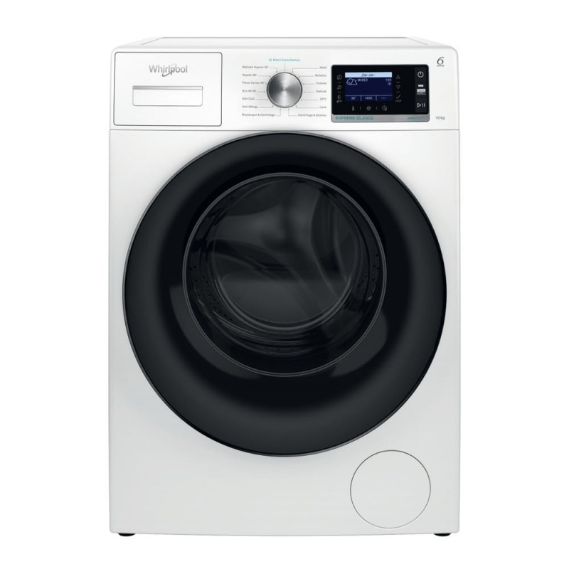 Whirlpool W6 08 SILENCE IT lavadora Carga frontal 10 kg 1400 RPM Blanco