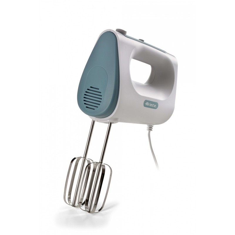 Ariete 1545 Sbattitore Breakfast, 450W, 5 velocità, Funzione turbo, 2 fruste, White & Aegean teal