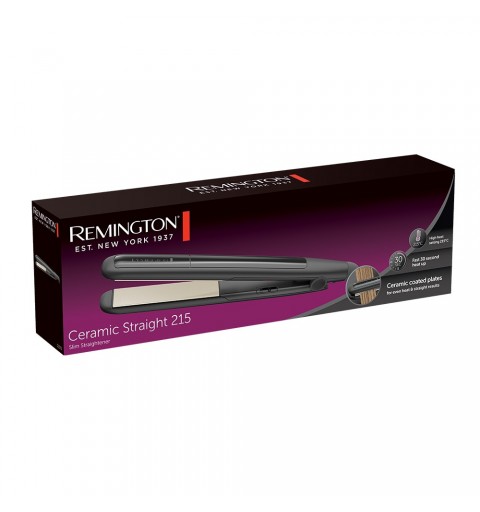 Remington Ceramic Straight 215 Fer à lisser À chaleur Noir 1,8 m