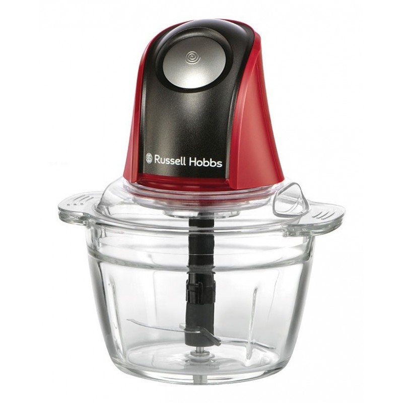 Russell Hobbs 27130-56 hachoir électrique 0,5 L 200 W Noir, Rouge, Transparent