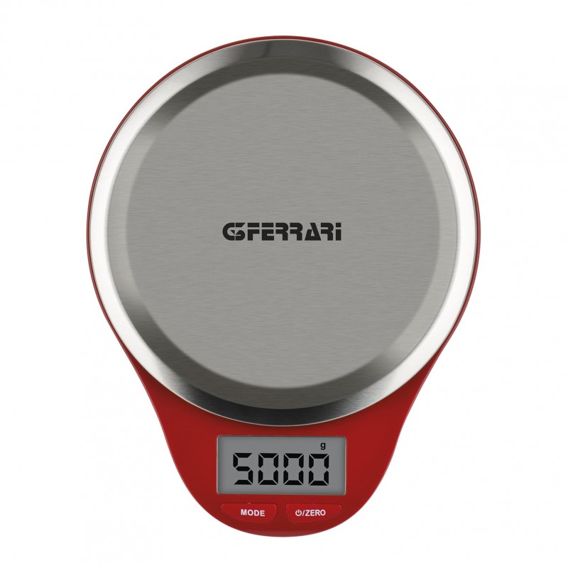 G3 Ferrari Maddy Red, Stainless steel Countertop Oval Electronic kitchen scale