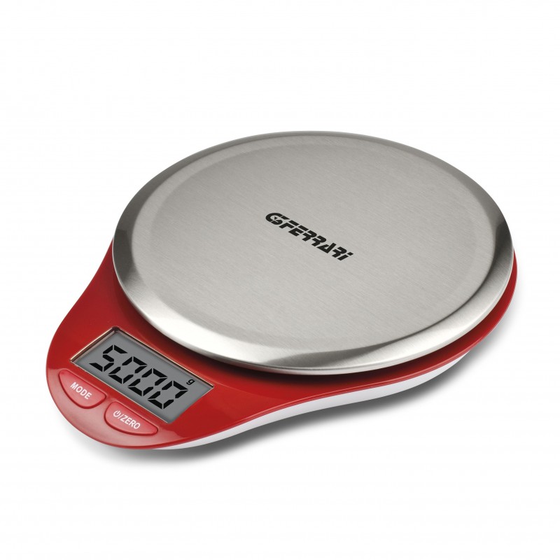 G3 Ferrari Maddy Red, Stainless steel Countertop Oval Electronic kitchen scale