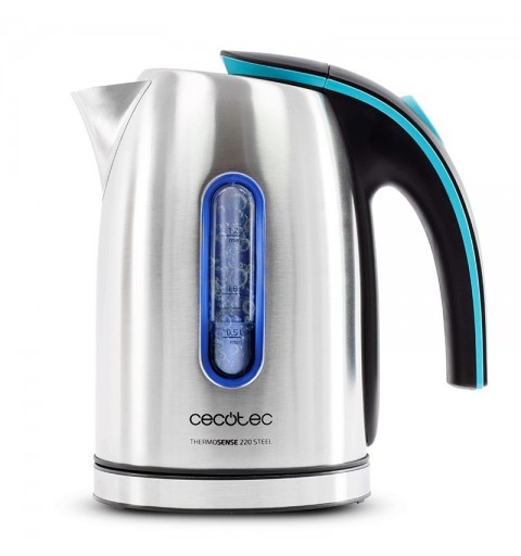 Cecotec ThermoSense 220 Steel bouilloire 1,2 L 1630 W Acier inoxydable