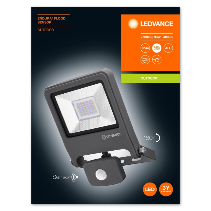 LEDVANCE ENDURA FLOOD Graphit 30 W LED F