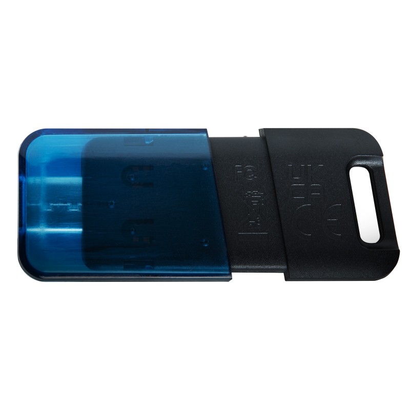 Kingston Technology DataTraveler 80 M unidad flash USB 64 GB USB Tipo C 3.2 Gen 1 (3.1 Gen 1) Negro, Azul