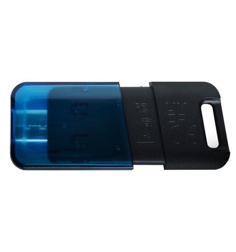 Kingston Technology DataTraveler 80 M unidad flash USB 64 GB USB Tipo C 3.2 Gen 1 (3.1 Gen 1) Negro, Azul