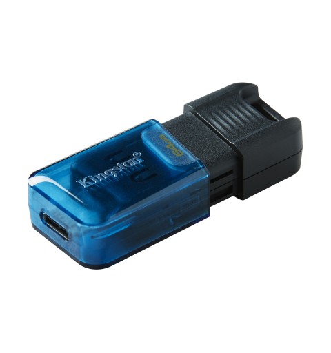 Kingston Technology DataTraveler 80 M unidad flash USB 64 GB USB Tipo C 3.2 Gen 1 (3.1 Gen 1) Negro, Azul