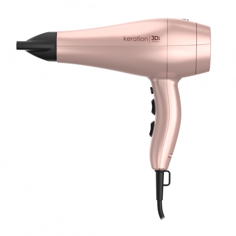 GA.MA Phon Keration Diva 3D preserva la cherativa naturale dei capelli, tecnologia agli ioni, anti crespo, 2300W, motore AC a