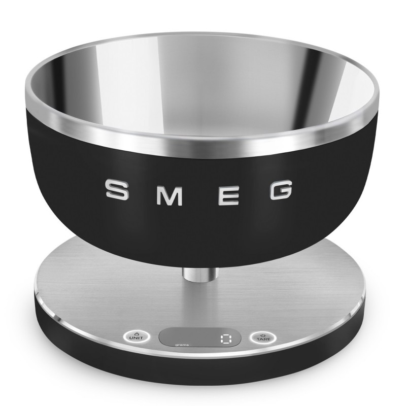 Smeg KSC01BLMWW kitchen scale Black, Stainless steel Countertop Round Electronic kitchen scale