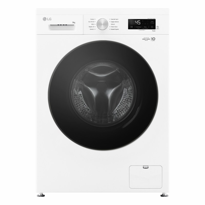 LG F4NX1009NWB machine à laver Charge avant 9 kg 1400 tr min Blanc