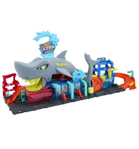 Hot Wheels City Ultra Shark Car Wash, playset