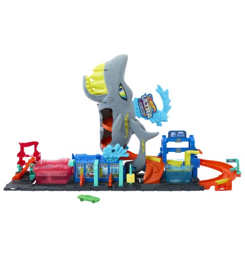 Hot Wheels City Ultra Shark Car Wash, playset