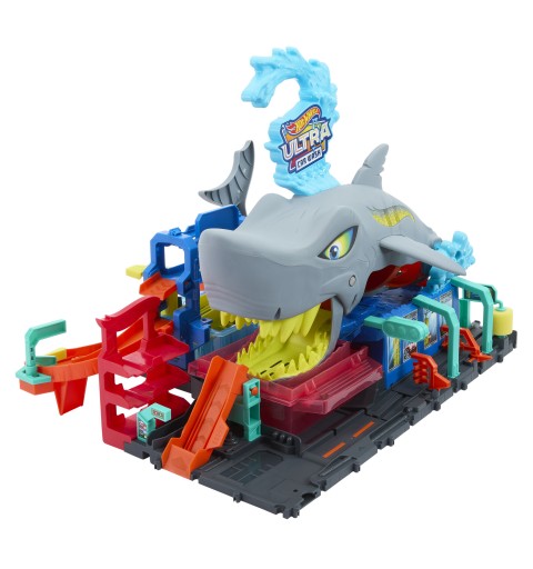 Hot Wheels City Ultra Shark Car Wash, playset