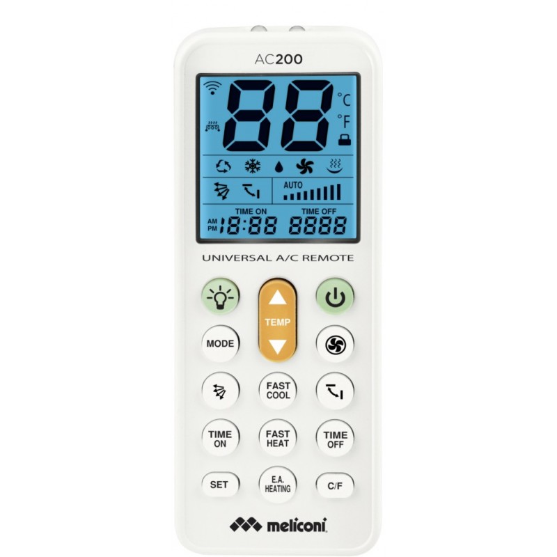 Meliconi AC200 télécommande Climatiseur Appuyez sur les boutons