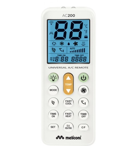 Meliconi AC200 télécommande Climatiseur Appuyez sur les boutons